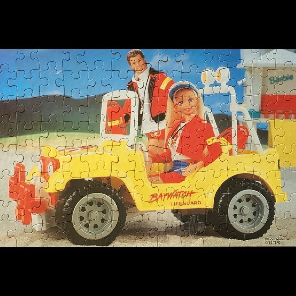 𝅺vintage Mattel Baywatch Barbie Puzzle no box​​​​​​
